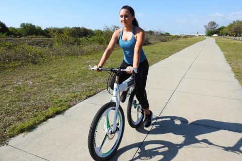 woman-riding-chainless-bike
